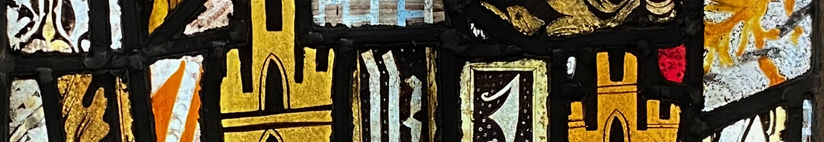 Abstract batak banner of churches